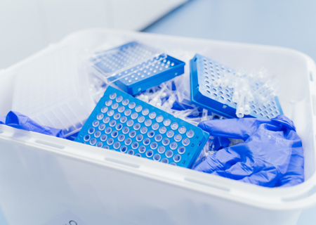 Laboratory solid waste disposal